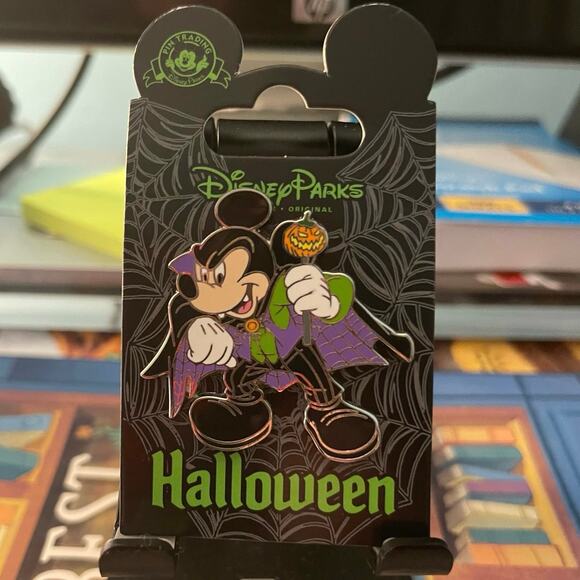 Disney Pins Halloween Minnie Witch Mickey Vampire Mouse Jack O Lantern Pumpkin 3 - Picture 12 of 13